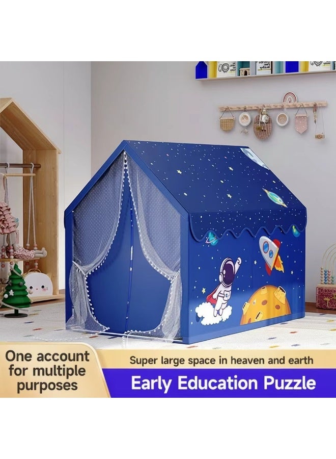 Jubilin Kids Play Tent House, Extra Large Playhouse Tent Indoor & Outdoor, Play House Kids Tent Castle, Princess Castle Tent for Boys & Girls, Play Cottage Toys Gift (Rocket Spaceship) - Image 4